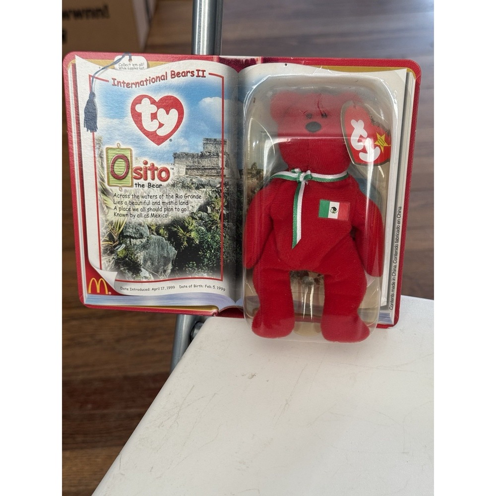 Osito The Bear McDonalds TY Teenie Beanie Baby 1999 Rare.  new inbox